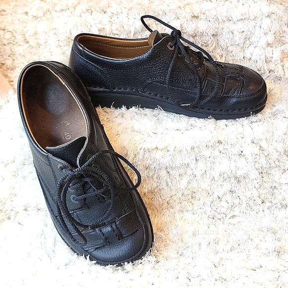Birkenstock Shoes - Birkenstock Black Wevon Leather